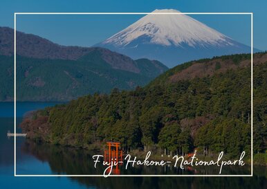 Postkarte Fuji-Hakone-Nationalpark