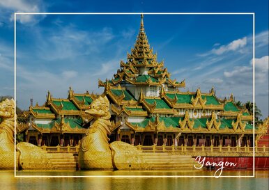 Postkarte Yangon