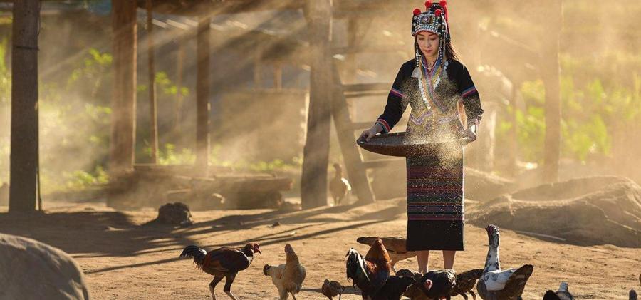 Akha-Frau in Laos