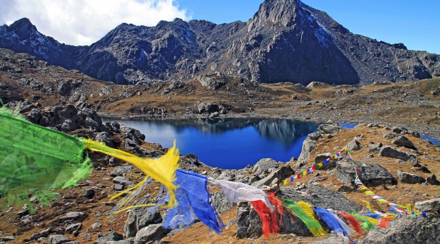 Auf dem Laurebina-Pass (4610 m)