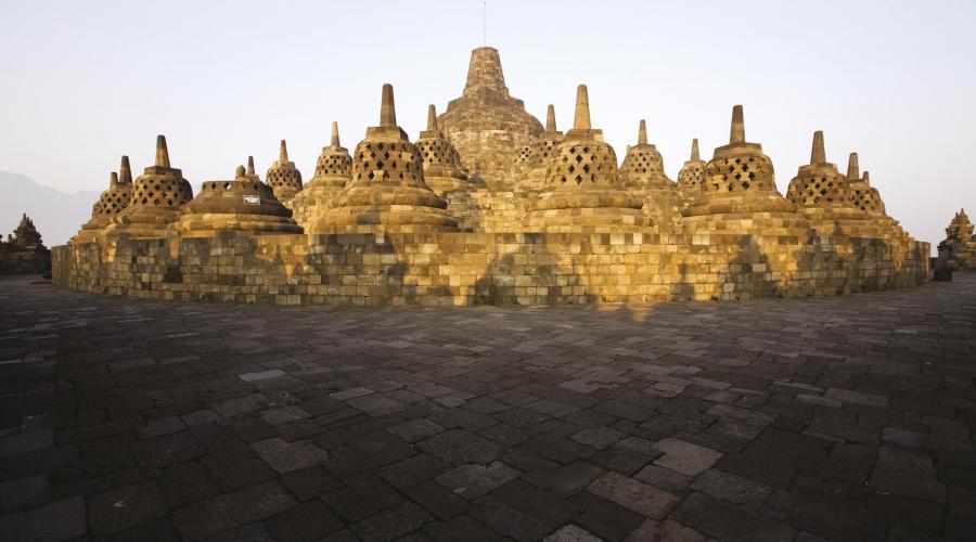 Blick auf Borobudur