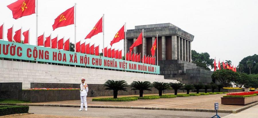 Das Ho-Chi-Minh-Mausoleum in Hanoi