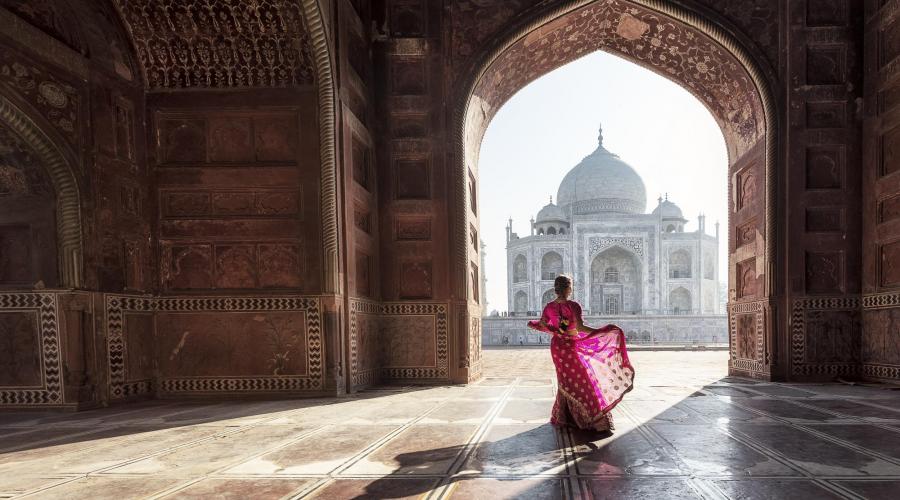 das m&#228;rchenhafte Taj Mahal