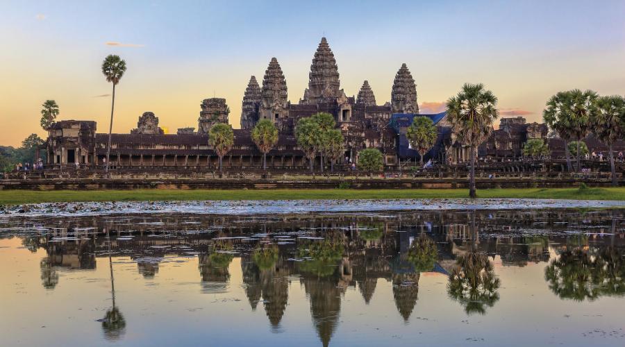 Die großartige Tempelanlage Angkor Wat