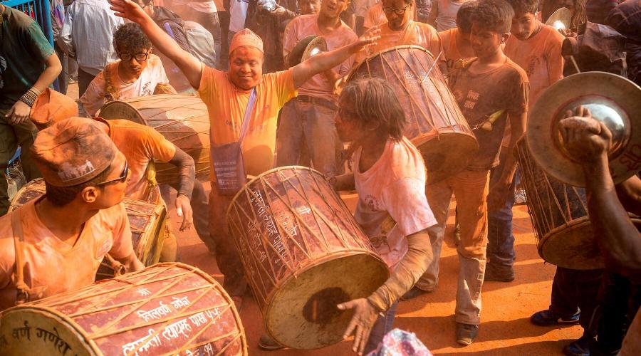 Farbenfrohe Stimmung zum Bisket-Jatra