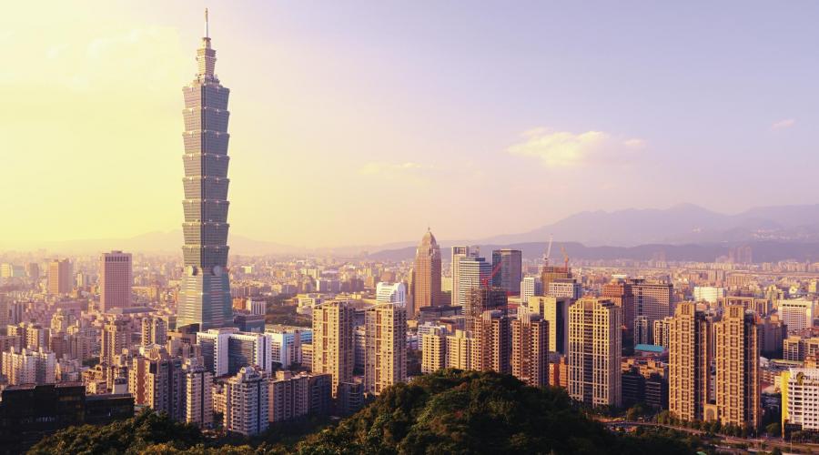 Faszinierende Skyline von Taiwan