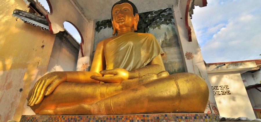 Goldener Buddha in Luang Prabang