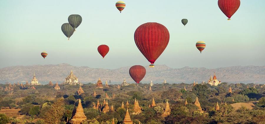Heißluftballon Myanmar