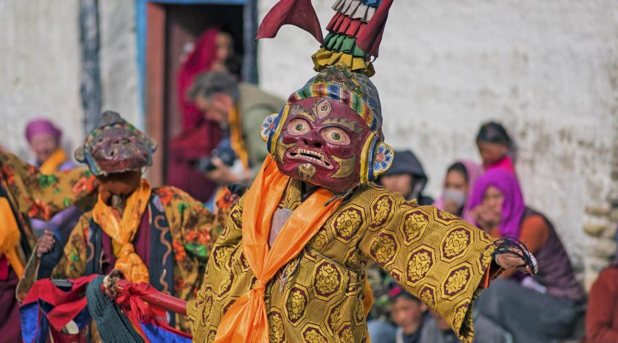 Maskentanz beim Tiji-Festival in Lo Manthang
