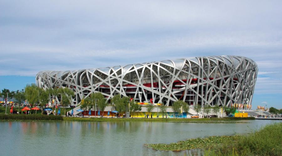 Olympiastadion "Vogelnest" in Peking