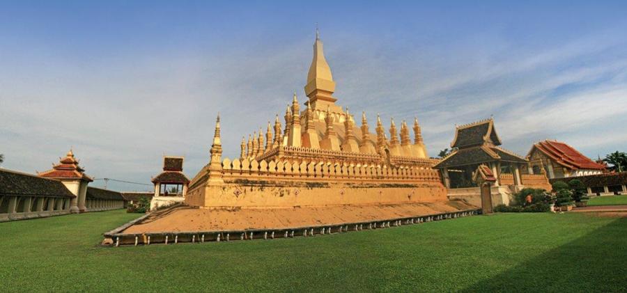 Pha That Luang-Tempel in Vientiane