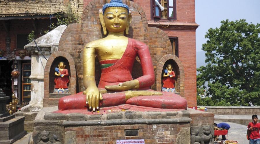 sitzender Buddha von Swayambhunath