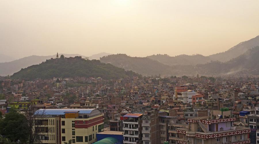 Sonnenuntergang in Kathmandu