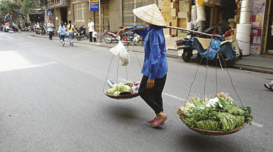 Straßenszene in Hanoi