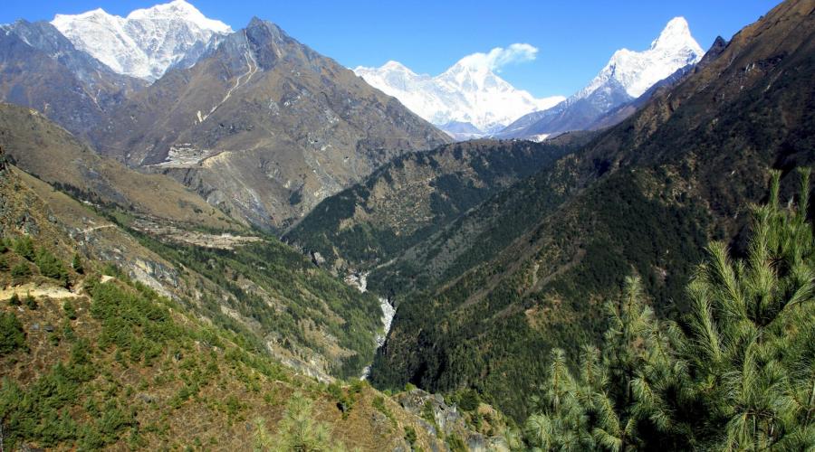 Weg zwischen Namche Bazar und Tengboche