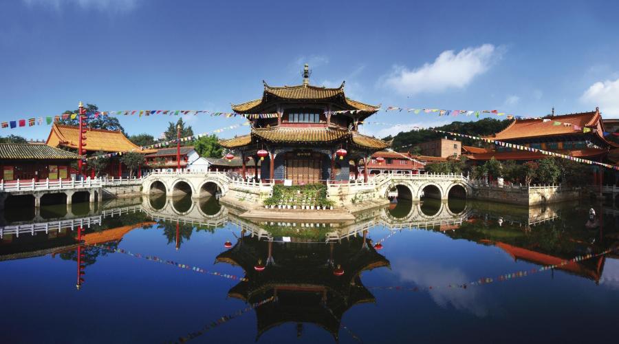 Yuantong Kunming Tempel Panorama in Yünnan
